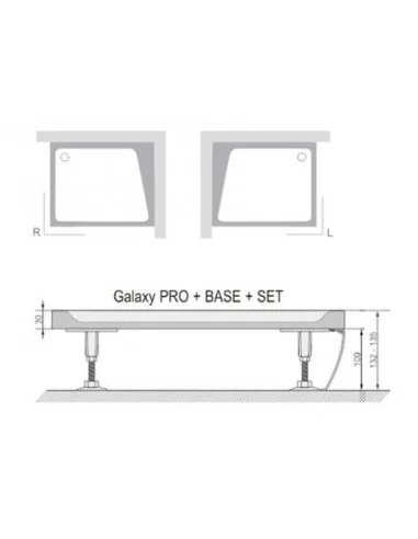 Apdailos plokštė Gigant Pro Set, Balta, RAVAK