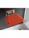 Sėdynė Ovo B II, Nerūdijantis plienas+orange, RAVAK