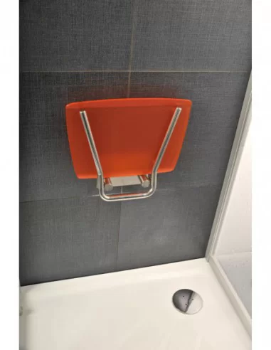 Sėdynė Ovo B II, Nerūdijantis plienas+orange, RAVAK