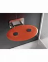 Sėdynė Ovo P II, Nerūdijantis plienas+orange, RAVAK
