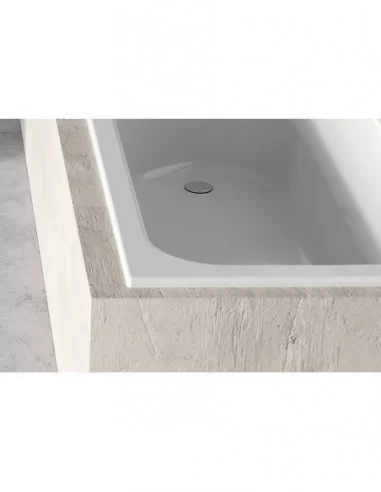 Vonia Chrome Slim (plonas viršutinis kraštas), Balta, RAVAK