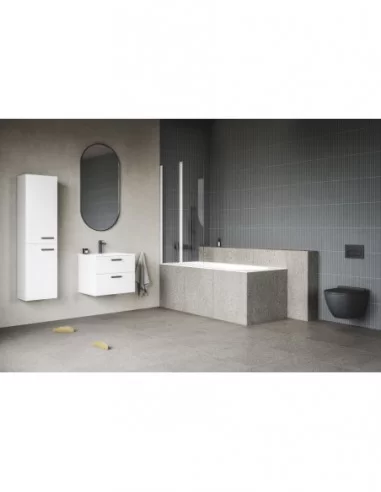 Vonia Chrome Slim (plonas viršutinis kraštas), Balta, RAVAK