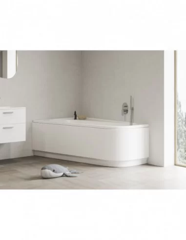 Vonia Chrome kampinė, Balta, RAVAK