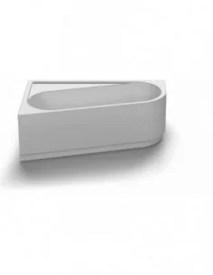 Vonia Chrome kampinė, Balta, RAVAK