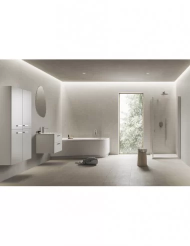 Vonia Chrome kampinė, Balta, RAVAK