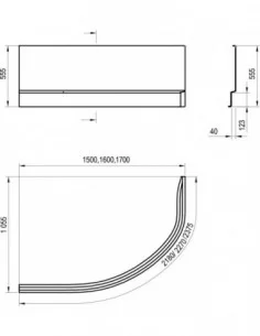 Apdailos plokštė Rosa II, Balta, RAVAK