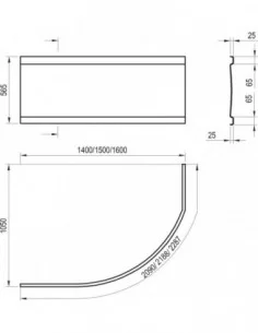 Apdailos plokštė Rosa I, Balta, RAVAK