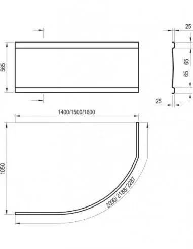 Apdailos plokštė Rosa I, Balta, RAVAK