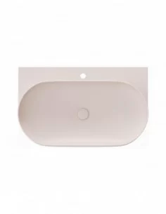 Praustuvas Yard 80 su skyle maišytuvui, Alabaster pink, RAVAK