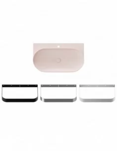 Praustuvas Yard 80 su skyle maišytuvui, Alabaster pink, RAVAK