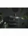 Praustuvas Yard 80 su skyle maišytuvui, Grey green, RAVAK