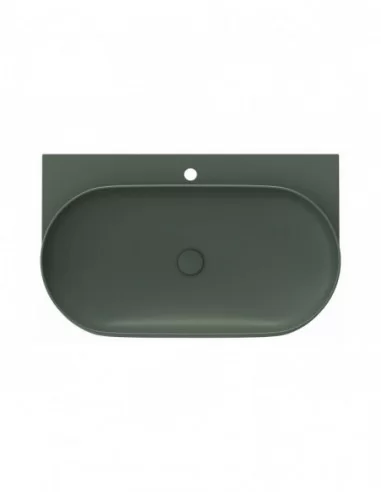 Praustuvas Yard 80 su skyle maišytuvui, Grey green, RAVAK