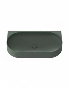 Praustuvas Yard 80 su skyle maišytuvui, Grey green, RAVAK