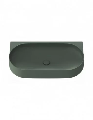 Praustuvas Yard 80 su skyle maišytuvui, Grey green, RAVAK