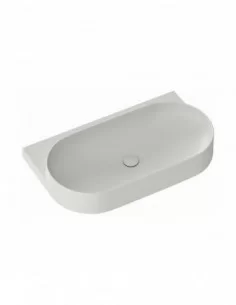 Praustuvas Yard 80 su skyle maišytuvui, Smoke grey, RAVAK