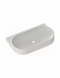 Praustuvas Yard 80 su skyle maišytuvui, Smoke grey, RAVAK