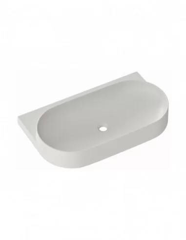 Praustuvas Yard 80 su skyle maišytuvui, Smoke grey, RAVAK