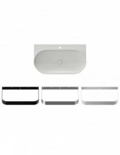 Praustuvas Yard 80 su skyle maišytuvui, Smoke grey, RAVAK