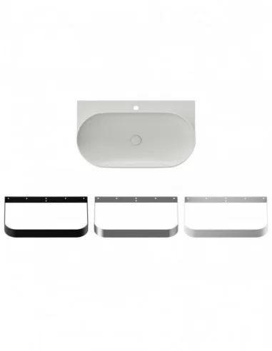 Praustuvas Yard 80 su skyle maišytuvui, Smoke grey, RAVAK