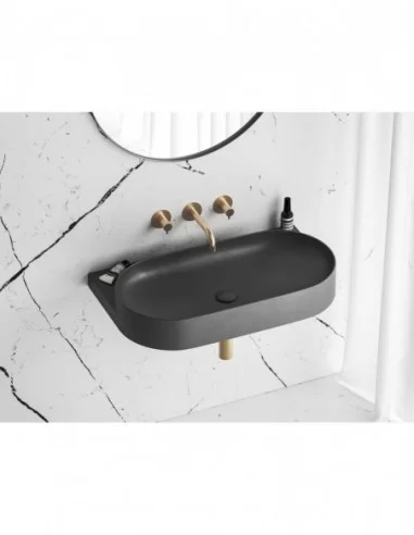 Praustuvas Yard 80 be skylės, Antracitas, RAVAK