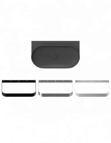 Praustuvas Yard 80 be skylės, Antracitas, RAVAK