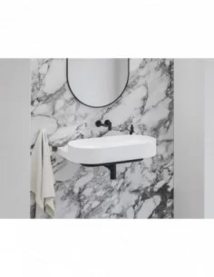 Praustuvas Yard 80 be skylės, Baltas matinis, RAVAK