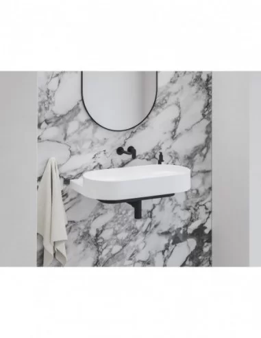 Praustuvas Yard 80 be skylės, Baltas matinis, RAVAK