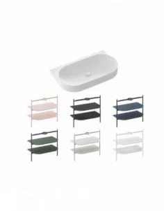 Praustuvas Yard 80 be skylės, Baltas matinis, RAVAK