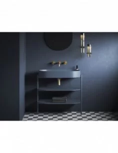 Praustuvas Yard 80 be skylės, Deepsea blue, RAVAK