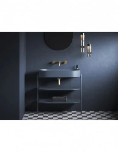 Praustuvas Yard 80 be skylės, Deepsea blue, RAVAK