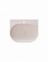 Praustuvas Yard 60 su skyle maišytuvui, Alabaster pink, RAVAK