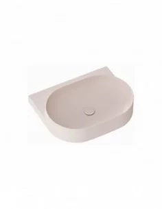 Praustuvas Yard 60 su skyle maišytuvui, Alabaster pink, RAVAK
