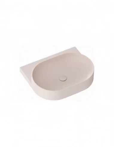 Praustuvas Yard 60 su skyle maišytuvui, Alabaster pink, RAVAK