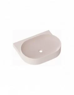 Praustuvas Yard 60 su skyle maišytuvui, Alabaster pink, RAVAK