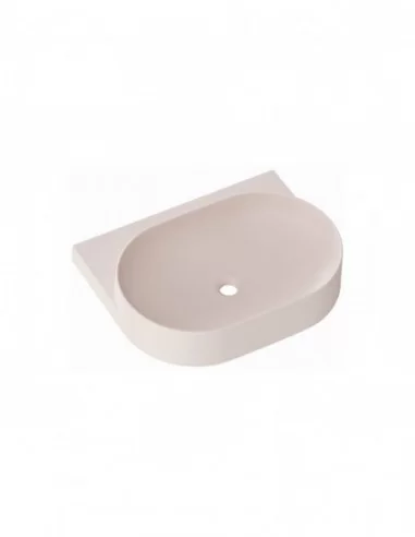 Praustuvas Yard 60 su skyle maišytuvui, Alabaster pink, RAVAK
