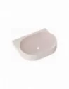Praustuvas Yard 60 su skyle maišytuvui, Alabaster pink, RAVAK