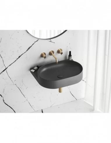 Praustuvas Yard 60 be skylės, Antracitas, RAVAK