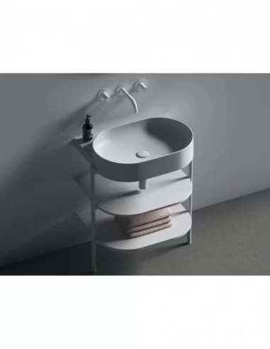 Praustuvas Yard 60 be skylės, Baltas matinis, RAVAK