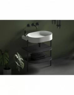 Praustuvas Yard 60 be skylės, Baltas matinis, RAVAK