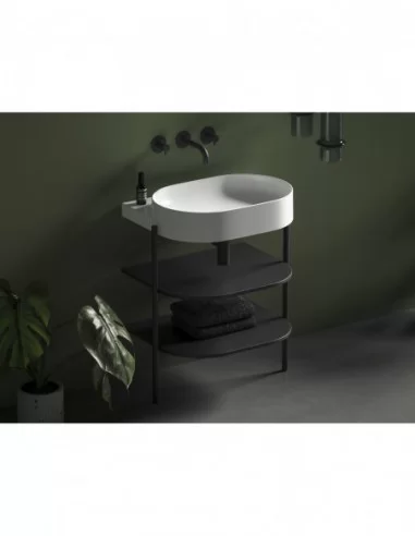 Praustuvas Yard 60 be skylės, Baltas matinis, RAVAK