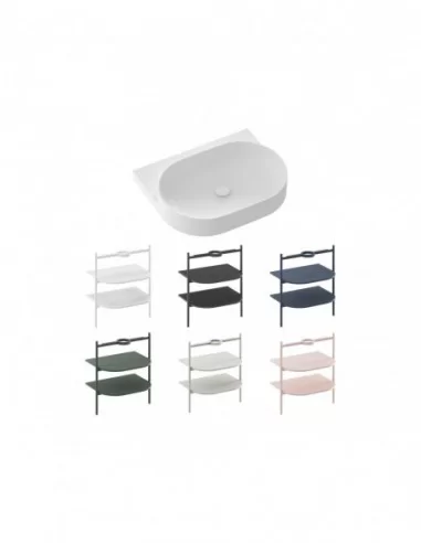 Praustuvas Yard 60 be skylės, Baltas matinis, RAVAK