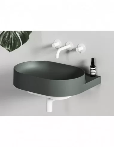 Praustuvas Yard 60 be skylės, Grey green, RAVAK