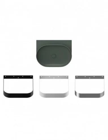 Praustuvas Yard 60 be skylės, Grey green, RAVAK