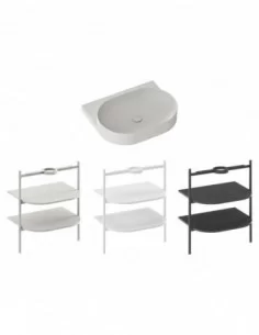 Praustuvas Yard 60 be skylės, Smoke grey, RAVAK