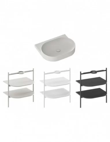 Praustuvas Yard 60 be skylės, Smoke grey, RAVAK