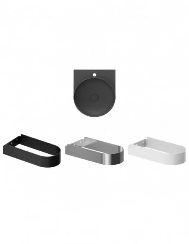 Praustuvas Yard 40 su skyle maišytuvui, Antracitas, RAVAK