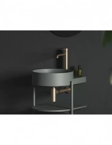 Praustuvas Yard 40 su skyle maišytuvui, Grey green, RAVAK