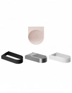 Praustuvas Yard 40 be skylės, Alabaster pink, RAVAK