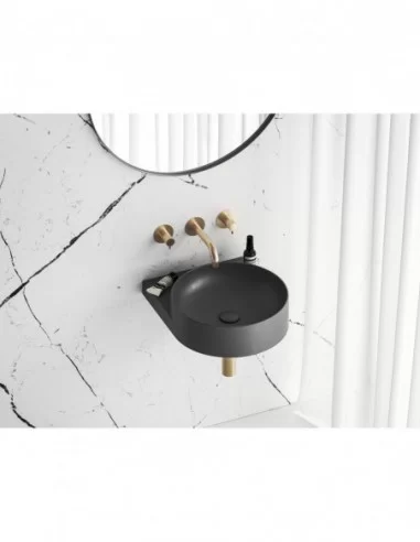 Praustuvas Yard 40 be skylės, Antracitas, RAVAK