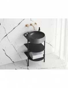 Praustuvas Yard 40 be skylės, Antracitas, RAVAK